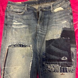 Ralph Lauren size 30 bandana jeans Astor boyfriend